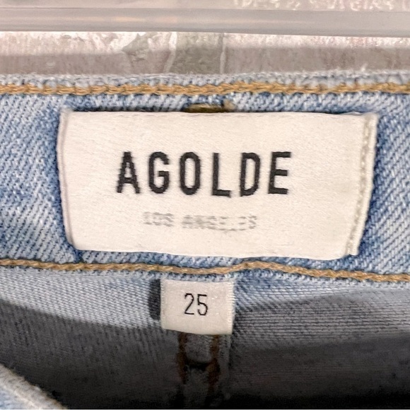 Agolde Sophie Midrise Skinny Raw Hem Jeans Size 25 - Picture 11 of 12